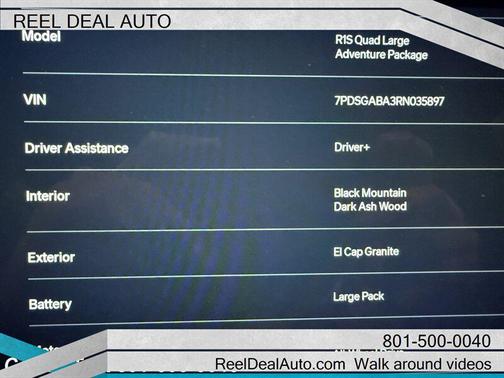 2024 Rivian R1S Adventure Quad Motor Large Pack