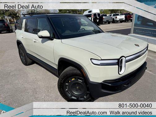 Tan 2025 Rivian R1S Adventure