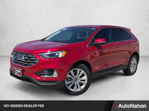 Rapid Red Metallic Tinted Clearcoat 2024 Ford Edge Titanium