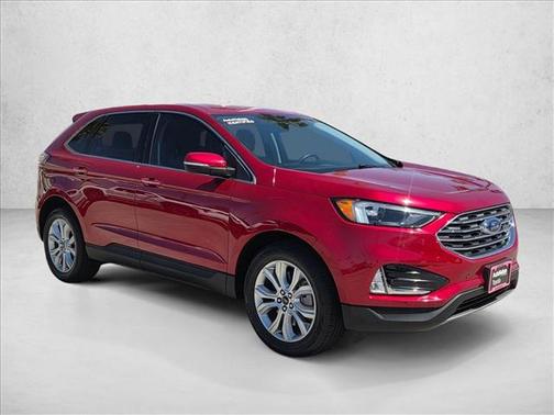 Rapid Red Metallic Tinted Clearcoat 2024 Ford Edge Titanium