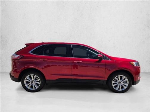 Rapid Red Metallic Tinted Clearcoat 2024 Ford Edge Titanium