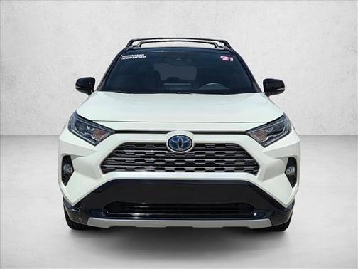 Blizzard Pearl/Midnight Black Metallic 2021 Toyota RAV4 Hybrid SE