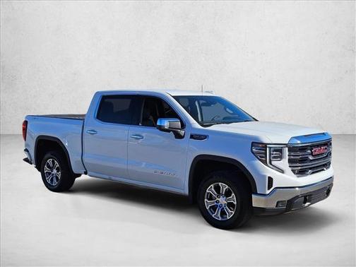 Summit White 2025 GMC Sierra 1500 SLT