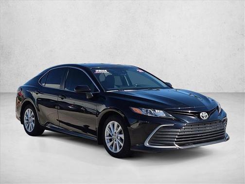 Midnight Black Metallic 2021 Toyota Camry LE