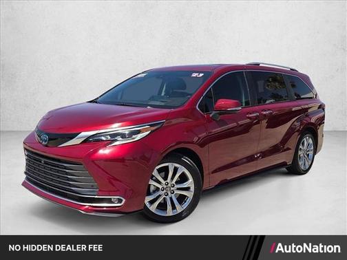 Ruby Flare Pearl 2023 Toyota Sienna Platinum