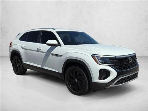 Pure White 2024 Volkswagen Atlas Cross Sport 2.0T SE w/Technology 4MOTION