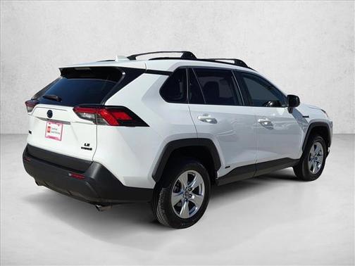 Super White 2020 Toyota RAV4 Hybrid LE