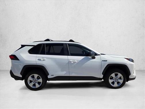 Super White 2020 Toyota RAV4 Hybrid LE