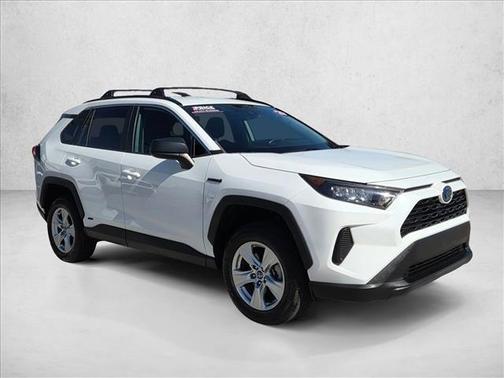Super White 2020 Toyota RAV4 Hybrid LE