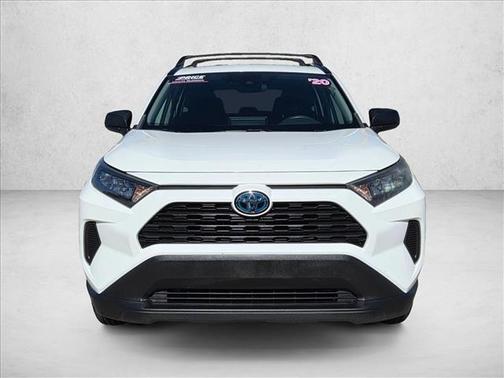 Super White 2020 Toyota RAV4 Hybrid LE