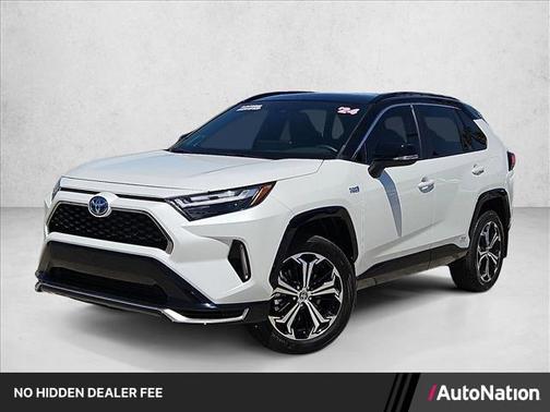 Wind Chill Pearl/Midnight Black Metallic 2024 Toyota RAV4 Prime XSE