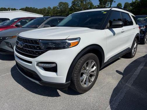 STAR WHITE MET TRI-COAT 2021 Ford Explorer XLT