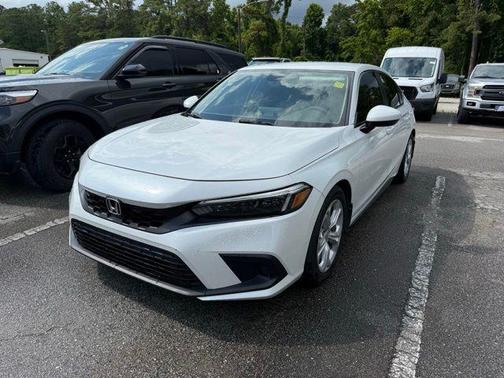 Platinum White Pearl 2024 Honda Civic LX