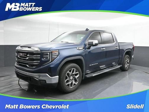 Pacific Blue Metallic 2022 GMC Sierra 1500 SLT