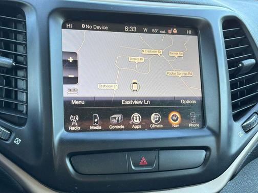 Brilliant Black Crystal Pearlcoat 2016 Jeep Cherokee Limited