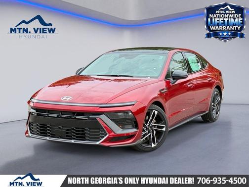 Ultimate Red 2026 Hyundai SONATA N Line Sedan
