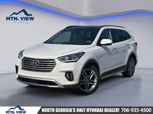 Monaco White 2017 Hyundai SANTA FE Limited Ultimate