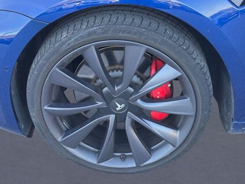 Blue 2020 Tesla Model 3 Performance