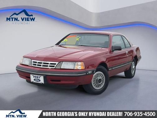 Red 1987 Ford Thunderbird Base