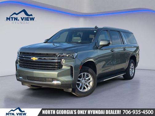 Silver Sage Metallic 2024 Chevrolet Suburban LT