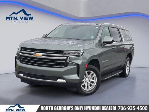 Silver Sage Metallic 2024 Chevrolet Suburban LT