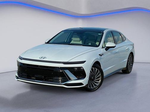 Serenity White 2026 Hyundai SONATA Hybrid Limited