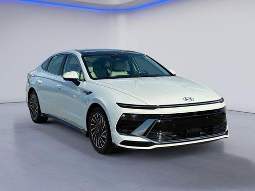 Serenity White 2026 Hyundai SONATA Hybrid Limited