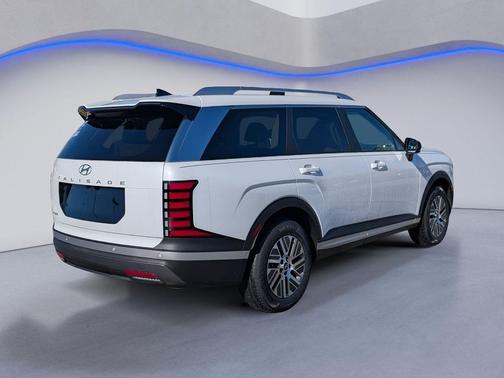 Creamy White Pearl 2026 Hyundai Palisade Hybrid Blue SEL 7P