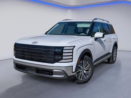 Creamy White Pearl 2026 Hyundai Palisade Hybrid Blue SEL 7P