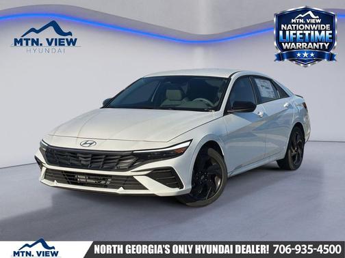 Serenity White Pearl 2026 Hyundai ELANTRA HEV SEL Sport