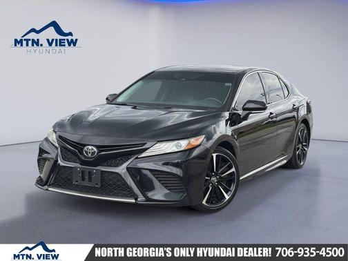 Midnight Black Metallic 2019 Toyota Camry XSE