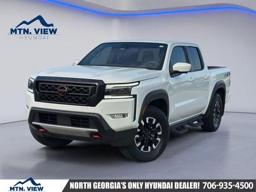 Glacier White 2024 Nissan Frontier PRO-X