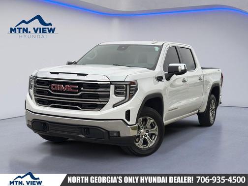 Summit White 2025 GMC Sierra 1500 SLT