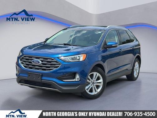 Blue Metallic 2020 Ford Edge SEL