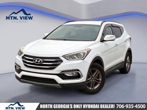 Pearl White 2018 Hyundai Santa Fe Sport 2.4L