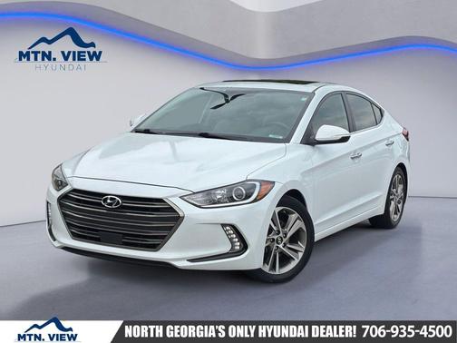 Quartz White Pearl 2017 Hyundai ELANTRA Limited