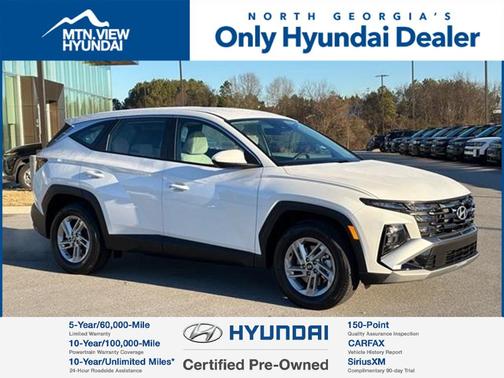 White Pearl 2025 Hyundai TUCSON SE