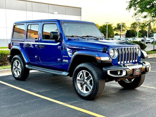 Ocean Blue Metallic Clearcoat 2018 Jeep Wrangler Unlimited Sahara