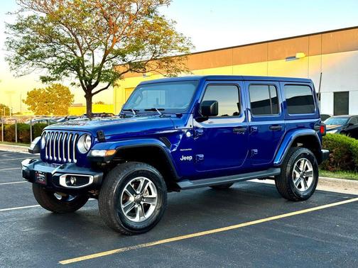 Ocean Blue Metallic Clearcoat 2018 Jeep Wrangler Unlimited Sahara