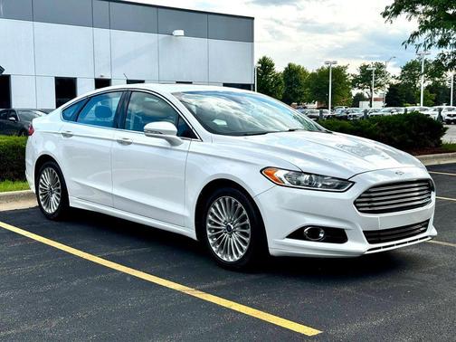White 2014 Ford Fusion Titanium