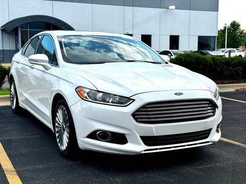 White 2014 Ford Fusion Titanium