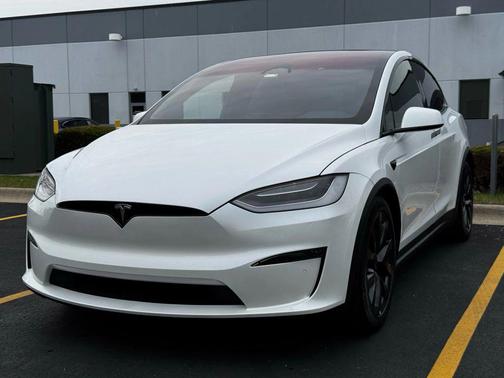 Pearl White Multi-Coat 2022 Tesla Model X Dual Motor All-Wheel Drive