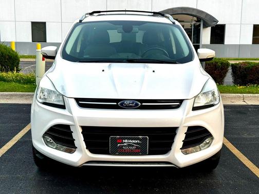 White Platinum Tricoat 2014 Ford Escape Titanium
