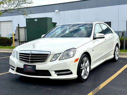 White 2012 Mercedes-Benz E-Class E 350 4MATIC Sedan 4D