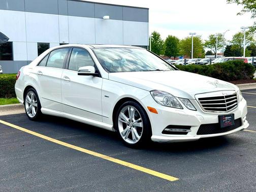White 2012 Mercedes-Benz E-Class E 350 4MATIC Sedan 4D