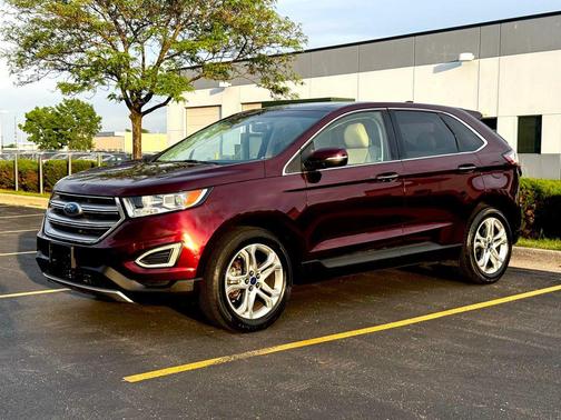 Burgundy Velvet Metallic Tinted Clearcoat 2017 Ford Edge Titanium