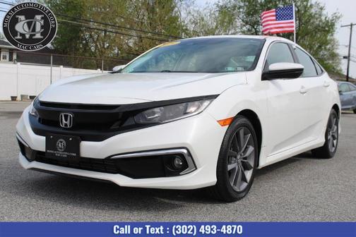 Platinum White Pearl 2019 Honda Civic EX-L