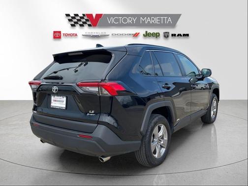Midnight Black Metallic 2025 Toyota RAV4 Hybrid LE