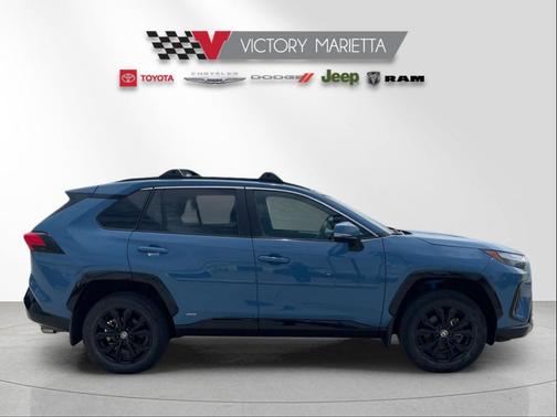 Cavalry Blue 2024 Toyota RAV4 Hybrid SE