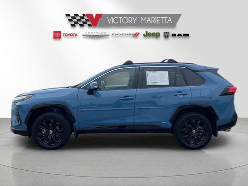 Cavalry Blue 2024 Toyota RAV4 Hybrid SE